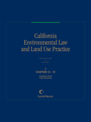 cover image of California Environmental Law and Land Use Practice
